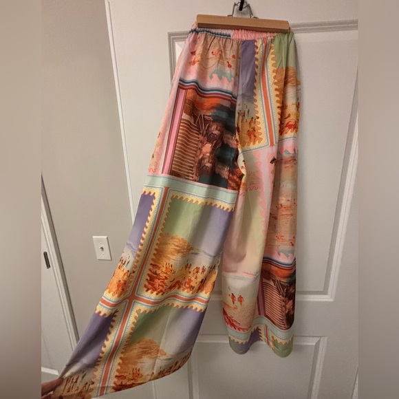 12th Tribe Kira Strapless Bandana Top & Kira Printed Pull-On Pants Set – Size S - Picture 3 of 10